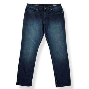 Buffalo David Button Jeans Men 36x32 (ACT 36x30) Blue Jackson Straight Denim NWT